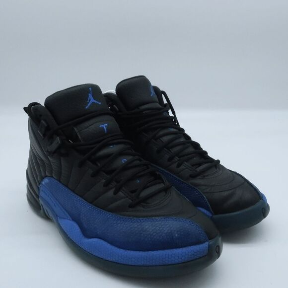 jordan retro 12 blue and black mens